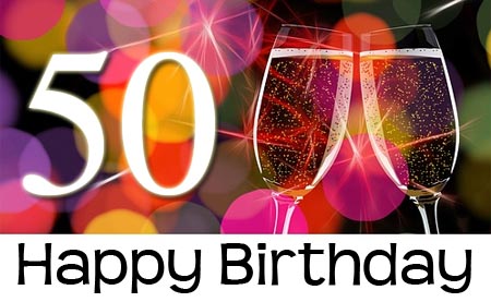 Champagner zum 50. Geburtstag